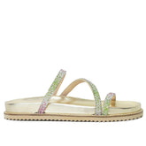 Papete Dourado Três Tiras Pedraria Colorido Bk152 Vintedoisk